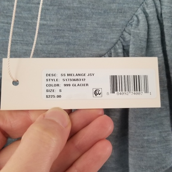 Rebecca Taylor Melange crew neck blue top size s - Picture 3 of 8